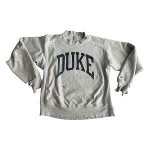 Vintage Duke Blue Devils Sweatshirt Mens Gray Medium M.J. Soffe Made in USA L